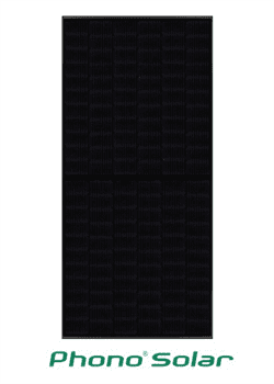 sapro FVE Fotovoltaický solární panel PhonoSolar PS405M4-22/WH(30mm)BB 1000V, 405W, Mono, full black