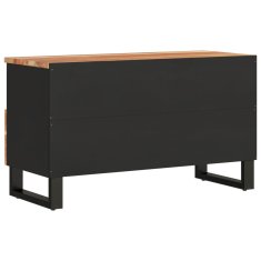 Greatstore TV stolek 80 x 33 x 46 cm masivní akácie a kompozitní dřevo