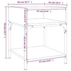 Greatstore Noční stolky 2 ks dub sonoma 40 x 41 x 50 cm kompozitní dřevo