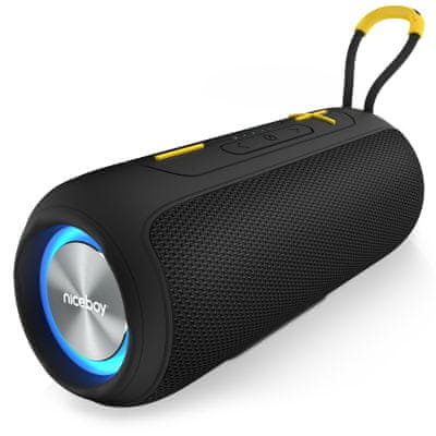  Bluetooth párty reproduktor Niceboy raze Supersonic xl fm tuner usb microsd aux in dlouhá výdrž na nabití handsfree funkce tws párování 