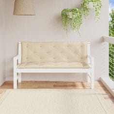 Vidaxl VidaXL zahradní lavičkové polštáře, 2 ks, béžová, Oxford Fabric