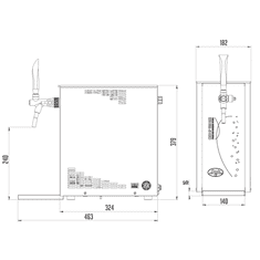 Lindr výčepní zařízení PYGMY 25/K Exclusive Green Line 1× kohout New