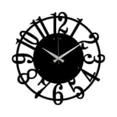 ASIR GROUP Dekorativní kovové nástěnné hodiny Metal Wall Clock 15 - Black, Černá