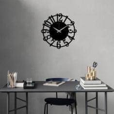 ASIR GROUP Dekorativní kovové nástěnné hodiny Metal Wall Clock 15 - Black, Černá