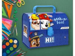 sarcia.eu Paw Patrol Chase, Marshall, Rubble Kartonový kufr s rukojetí Starpak 14,5x20x8 