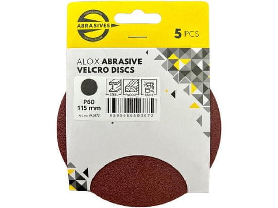 Abrasives výsek brusný pr. 115mm zr. 40 SZ (5ks)