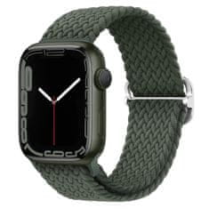 BStrap Elastic Nylon řemínek na Apple Watch 42/44/45mm, olive green