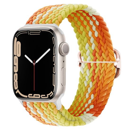 BStrap Elastic Nylon řemínek na Apple Watch 42/44/45mm, fragrant orange