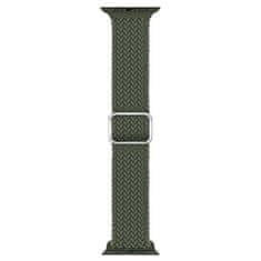 BStrap Elastic Nylon řemínek na Apple Watch 42/44/45mm, olive green