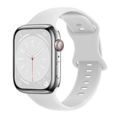 BStrap Smooth Silicone řemínek na Apple Watch 38/40/41mm, white