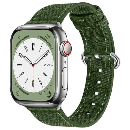 BStrap Denim řemínek na Apple Watch 38/40/41mm, olive green