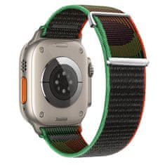 BStrap Velcro Nylon řemínek na Apple Watch 42/44/45mm, black unity