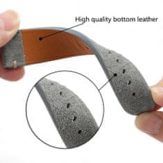 BStrap Suede Leather řemínek na Samsung Galaxy Watch Active 2 40/44mm, gray