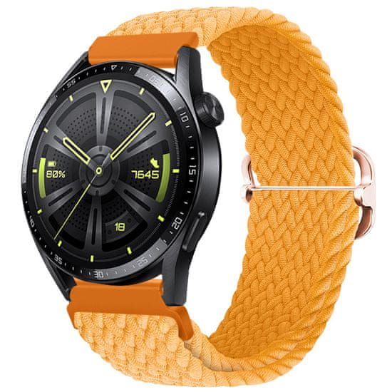 BStrap Elastic Nylon řemínek na Garmin Venu 2, orange