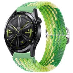 BStrap Elastic Nylon řemínek na Garmin Vivoactive 4, lime