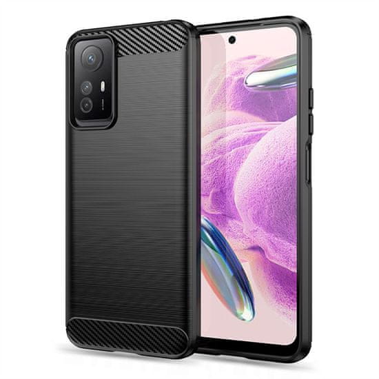 Tech-protect Carbon kryt na Xiaomi Redmi Note 12S, černý