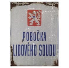 Retro Cedule Cedule Pobočka Lidového Soudu