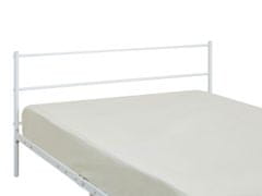 Veneti Kovová manželská postel 160x200 KARBY 2 - bílá