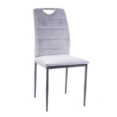 Veneti Čalouněná jídelní židle GAJANA - černá / světle šedá