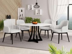 Veneti Židle do kuchyně s područkami PIMA 2 - černá / bílá