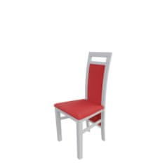 Veneti Židle do kuchyně MOVILE 47 - bílá / červená ekokůže