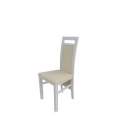 Veneti Židle do kuchyně MOVILE 47 - bílá / béžová ekokůže
