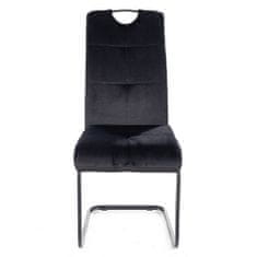 Veneti Čalouněná jídelní židle KASJA - černá / černá