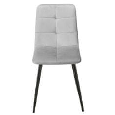 Veneti Čalouněná jídelní židle KERA - černá / světle šedá