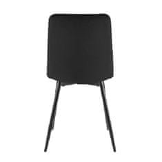 Veneti Čalouněná jídelní židle KINKA - černá