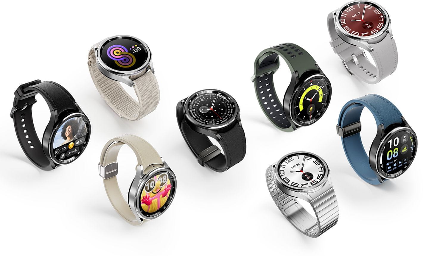 Chytré hodinky smartwatch Samsung Galaxy Watch6 Classic nerezová ocel otočná luneta chytré hodinky výkonné chytré hodinky zdravotní funkce operační systém Wear OS jedinečné funkce vyspělé funkce Google Pay EKG míra okysličení krve fitness hodinky vlajkový výkon kvalitní materiál EKG prémiové zpracování odolné materiály NFC platby interní paměť hudba multisport ovládání fotoaparátu