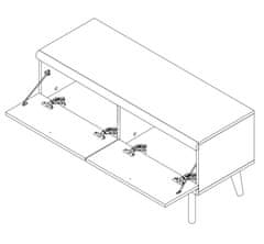 Veneti Televizní stolek 107 cm PAVLIS - dub riviera / bílý