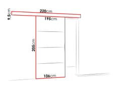 Veneti Posuvné interiérové dveře VIGRA 2 - 100 cm, bílé