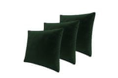 Veneti Set tří dekorativních polštářů ZANE - tmavý zelený 5