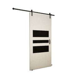 Veneti Posuvné interiérové dveře XAVIER 1 - 100 cm, černé / bílé