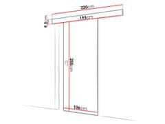 Veneti Posuvné interiérové dveře SANITA 1 - 100 cm, jasan tmavý