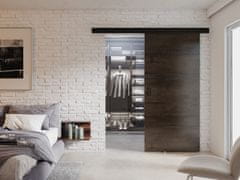 Veneti Posuvné interiérové dveře SANITA 2 - 100 cm, jasan tmavý