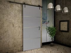 Veneti Posuvné interiérové dveře XAVIER 5 - 80 cm, antracitové