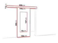 Veneti Posuvné interiérové dveře se zrcadlem VIGRA 9 - 100 cm, bílé