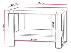 Veneti Konferenční stolek ARIKA - 90 cm, dub sonoma