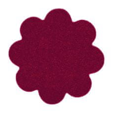 Vopi Kusový koberec Eton vínově červený květina 120x120 kytka