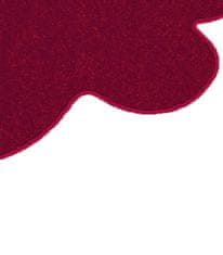 Vopi Kusový koberec Eton vínově červený květina 120x120 kytka
