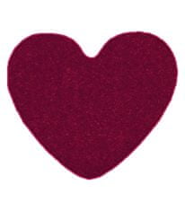 Vopi Kusový koberec Eton vínově červený srdce 100x120 srdce