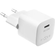 FIXED Mini adapter,USB-C kab, 20W, bílý