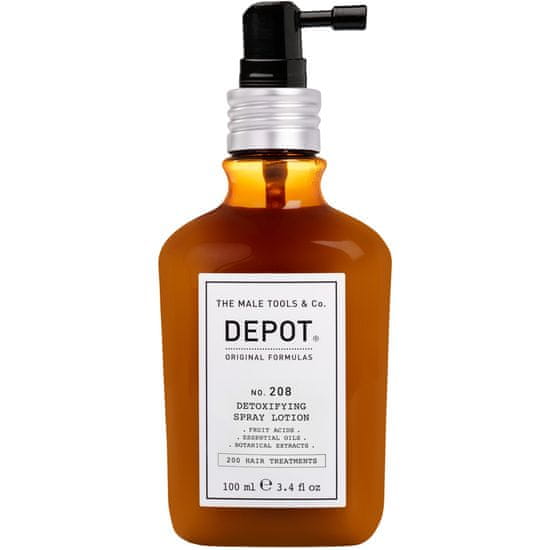 DEPOT Detoxikační sprej na pokožku hlavy, důkladně čistí pokožku hlavy, 100ml