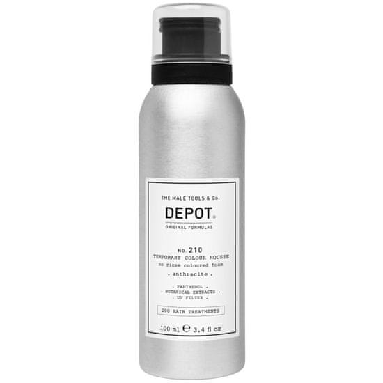 DEPOT NO.210 bezoplachová barvící pěna, Snadné použití a odstranění, 100ml