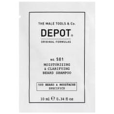 DEPOT No.501 hydratační šampon na vousy, Mátový olej tonizuje a dodává příjemnou svěží vůni. 10ml