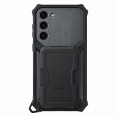 shumee Pancéřový kryt se stojánkem pro Samsung Galaxy S23+ Rugged Gadget Case, šedý