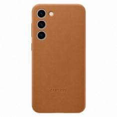 shumee Pouzdro z přírodní kůže pro Samsung Galaxy S23+ Leather Cover camel