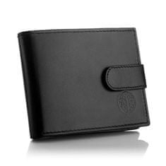 Betlewski Kožená černá malá peněženka Rfid