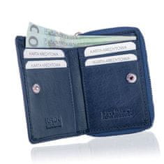 Betlewski Elegantní dámská kožená peněženka Blue